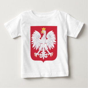 Camiseta Para Bebê Casaco Oficial Polonês De Armas Heráldica Símbo