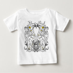 Camiseta Para Bebê Casamento desenfreado do renascimento do leão