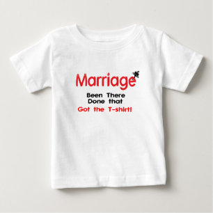 Camiseta Para Bebê Casamento feito lá que obteve o t-shirt