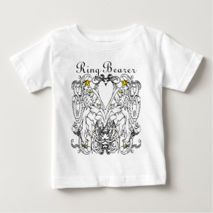 Camiseta Para Bebê Casamento Lion Rampant Renaissance