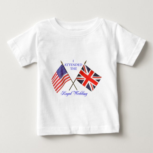 Camiseta Para Bebê Casamento Real (Frente)