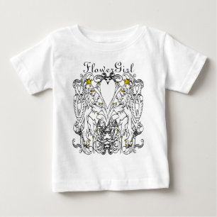 Camiseta Para Bebê Casamento Renascença Leão Rampante