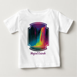 Camiseta Para Bebê Cascata mágica, serenidade cativante