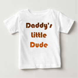 Camiseta Para Bebê Castanho para Fade Laranja