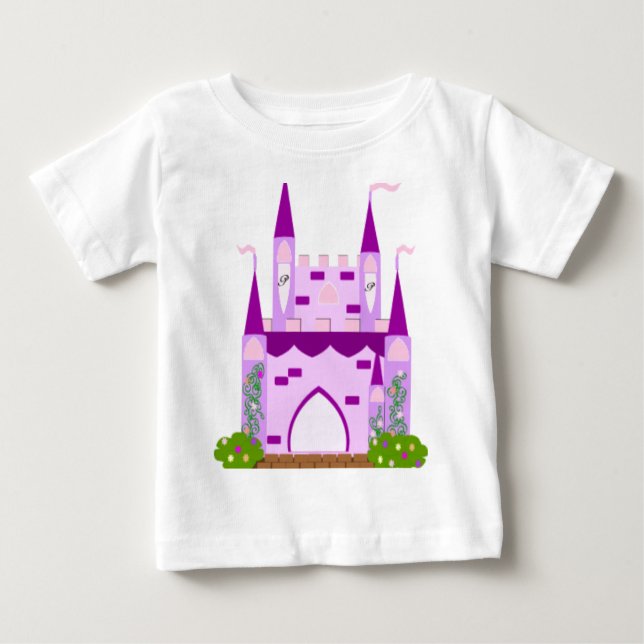 Camiseta Para Bebê castelo (Frente)