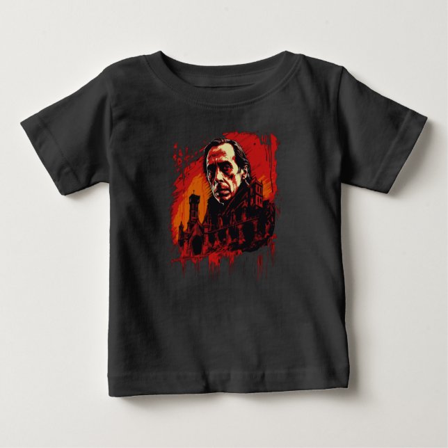 Camiseta Para Bebê Castelo Bloodmoon (Frente)