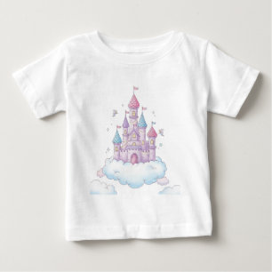 Camiseta Para Bebê Castelo de Fada Flutuante - Fantasia das Crianças 