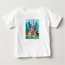 Camiseta Para Bebê Castelo de Gatos Fantasia 