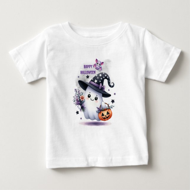 Camiseta Para Bebê Castelo dos Assistentes de Bruxas de Bruxas de Hal (Frente)