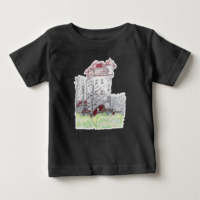Camiseta Para Bebê Castle Palthetoren em Sprengenberg (Frente)