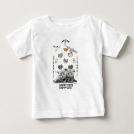 Camiseta Para Bebê Cat T-Shirt | Funny Kitty cute Style