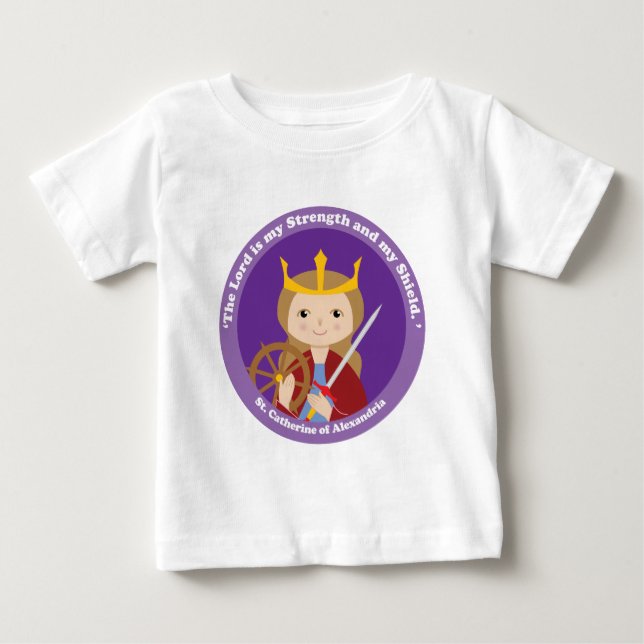 Camiseta Para Bebê Catarina de Alexandria (Frente)