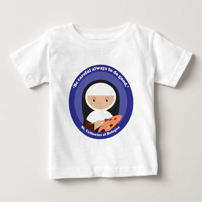 Camiseta Para Bebê Catarina de Bolonha (Frente)