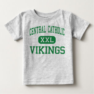 Camiseta Para Bebê Católico central - Viquingues - alto - Allentown