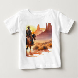 Camiseta Para Bebê Caubói do Deserto