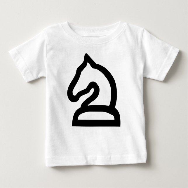 Camiseta Para Bebê Cavaleiro Branco (Frente)