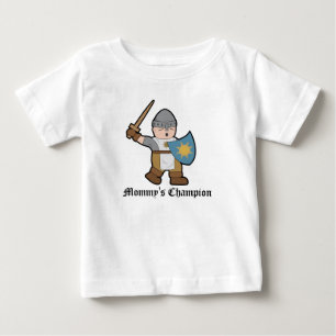 Camiseta Para Bebê Cavaleiro dos desenhos animados do campeão da mam