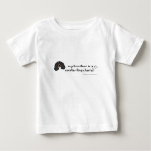 Camiseta Para Bebê cavalier king charles - mais raças