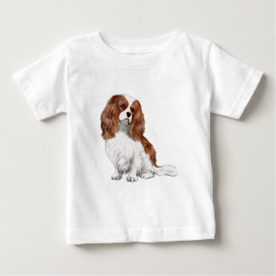 Camiseta Para Bebê Cavalier King Charles Spaniel (Blenheim A)
