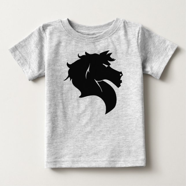 Camiseta Para Bebê Cavalo 1Z (Frente)