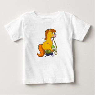 Camiseta Para Bebê Cavalo com Menino.PNG