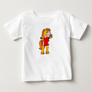 Camiseta Para Bebê Cavalo como Corredor