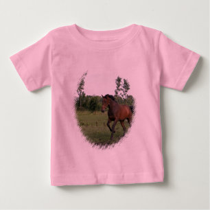Camiseta Para Bebê Cavalo de Baía em Toddler T-Shirt