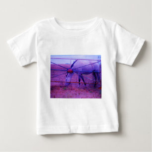 Camiseta Para Bebê Cavalo de Propriedade Privada Roxo