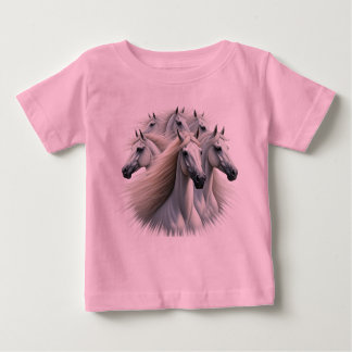 Camiseta Para Bebê Cavalo de sorte