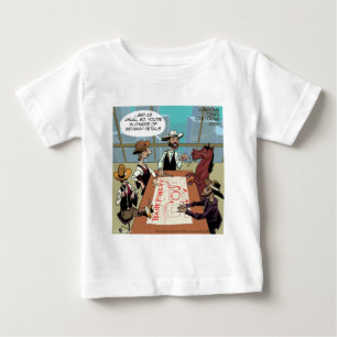 Camiseta Para Bebê Cavalo Engraçado Ladrão de Banco