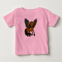 Camiseta Para Bebê Cavalo Magnífico Com Asas Espetaculares
