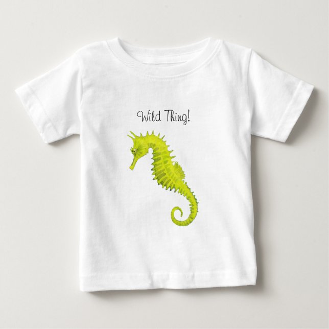 Camiseta Para Bebê Cavalo-marinho (Frente)