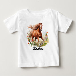 Camiseta Para Bebê Cavalo Selvagem Azedo