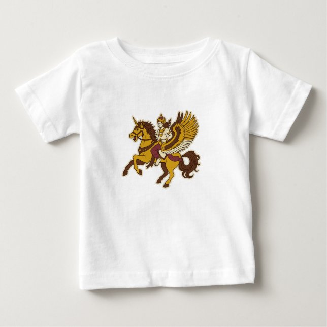 Camiseta Para Bebê Cavalo Sembrani (Frente)