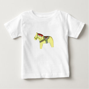 Camiseta Para Bebê Cavalo vermelho de Dala