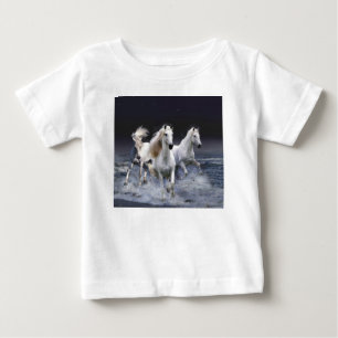 Camiseta Para Bebê Cavalos travesseiros decorativos