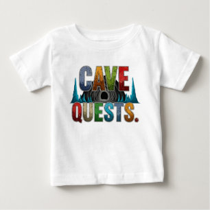 Camiseta Para Bebê Cave Quest Adventure T-Shirt Design