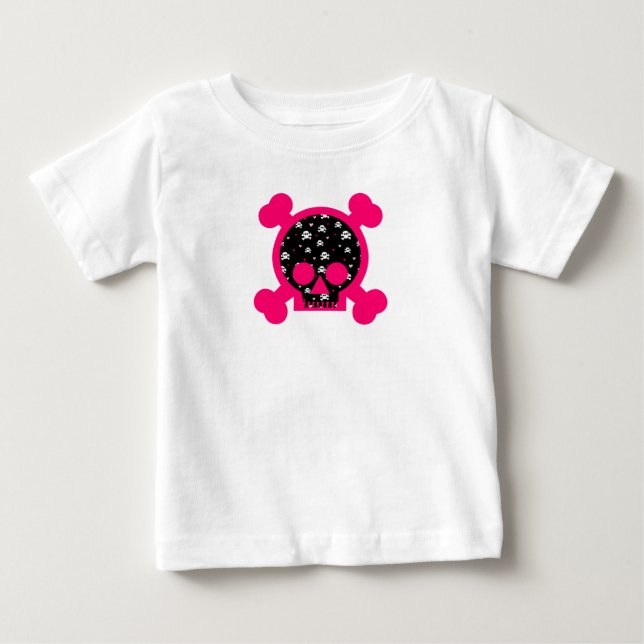Camiseta Para Bebê Caveira (Frente)