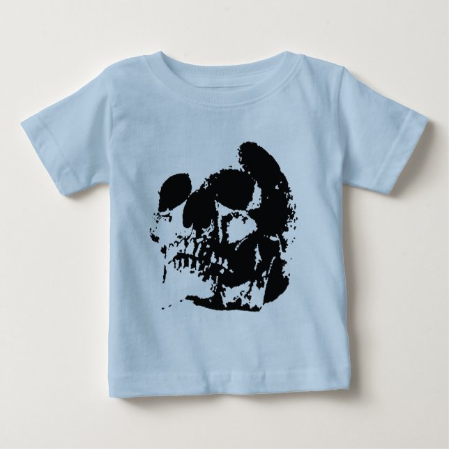 Camiseta Para Bebê Caveira (Frente)