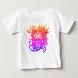 Camiseta Para Bebê Caveira