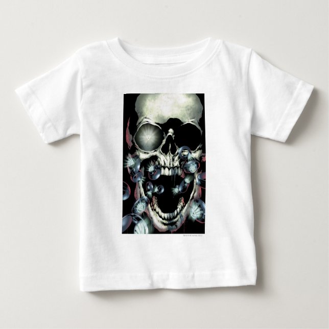 Camiseta Para Bebê Caveira e Anéis - Cor (Frente)