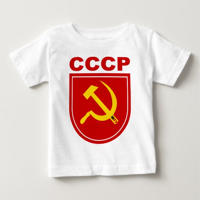 Camiseta Para Bebê cccp (Frente)