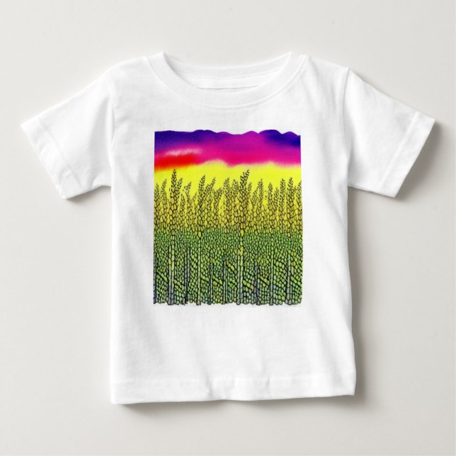 Camiseta Para Bebê Celebrando os agricultores (Frente)