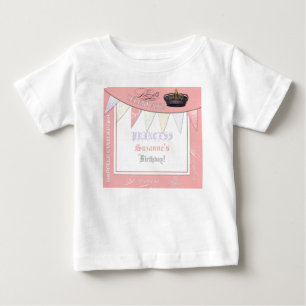 Camiseta Para Bebê Celebrar Royally Princess Festa de aniversário Gir