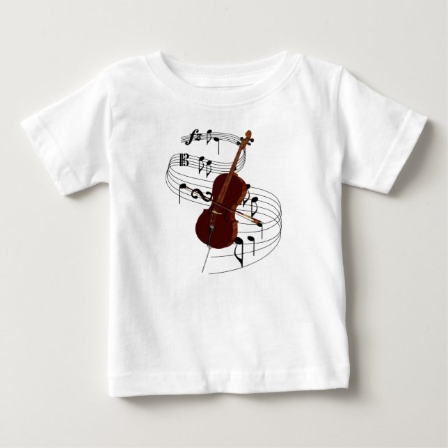 Camiseta Para Bebê Cello (Frente)