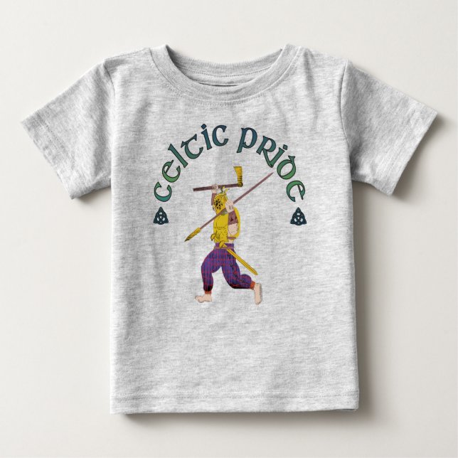 Camiseta Para Bebê Celtic Pride Shirt Celtic Warrior  (Frente)