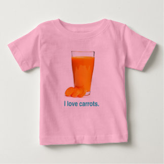 Camiseta Para Bebê cenoura