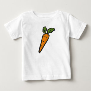 Camiseta Para Bebê Cenoura