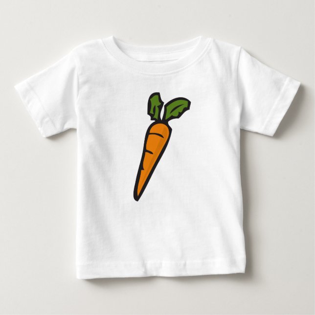 Camiseta Para Bebê Cenoura (Frente)