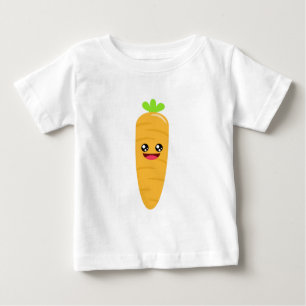 Camiseta Para Bebê Cenoura